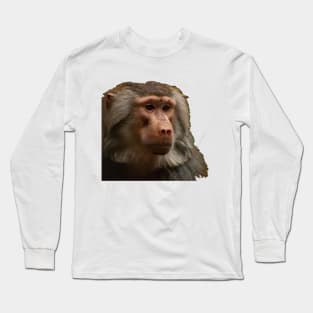 Serious monkey Long Sleeve T-Shirt